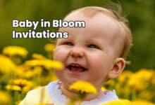 Baby in Bloom Invitations